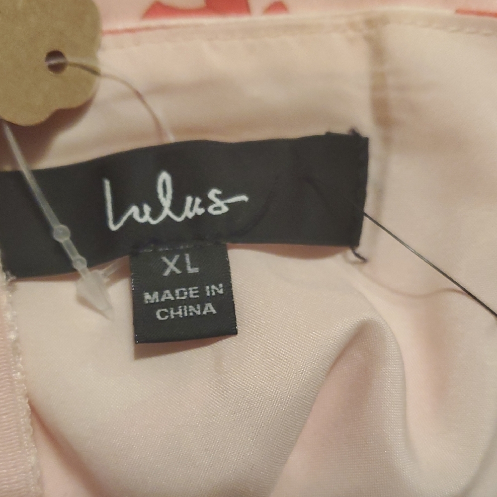 Lulu's Floral Halter Neck Jumpsuit in Red and Cream - Picture 4 of 4